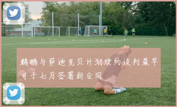 鹈鹕与萨迪克贝计划续约谈判最早可于七月签署新合同